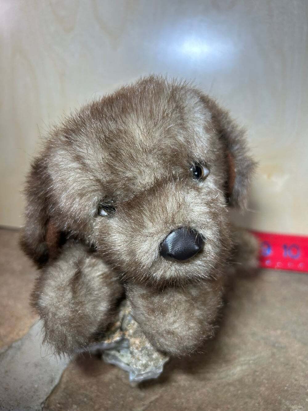 “Spencer “ puppy plush by America Wego Inc 1982 realistic dog brown fur VTG